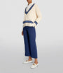 Polo Ralph Lauren Blue Cable-Knit Cricket Sweater