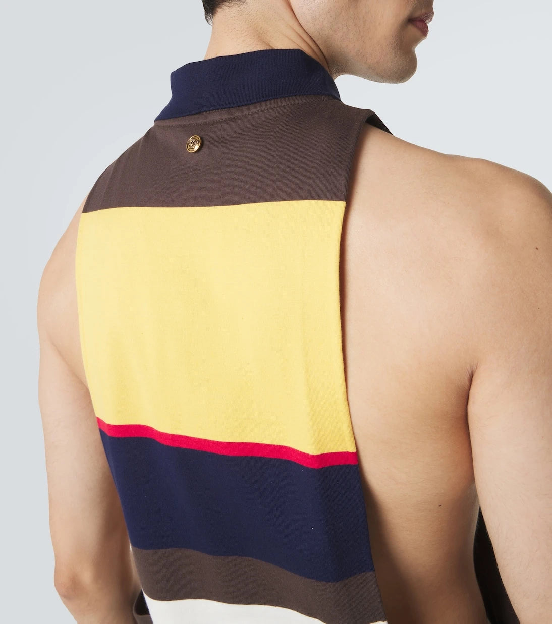 Versace - Striped cotton tank top