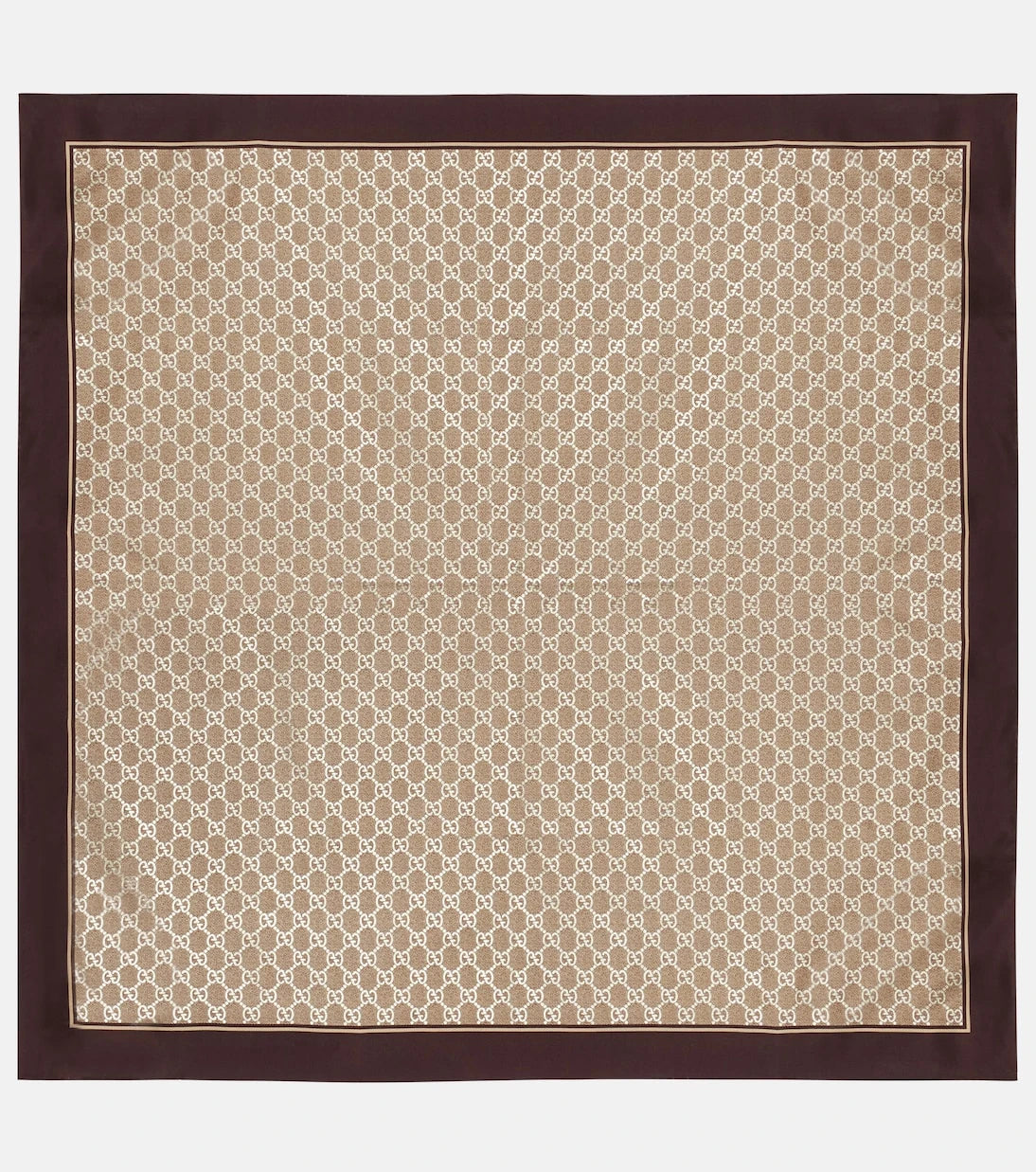 Gucci - GG silk twill scarf
