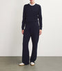 Harrods Cashmere Wide-Leg Sweatpants T&D NAVY