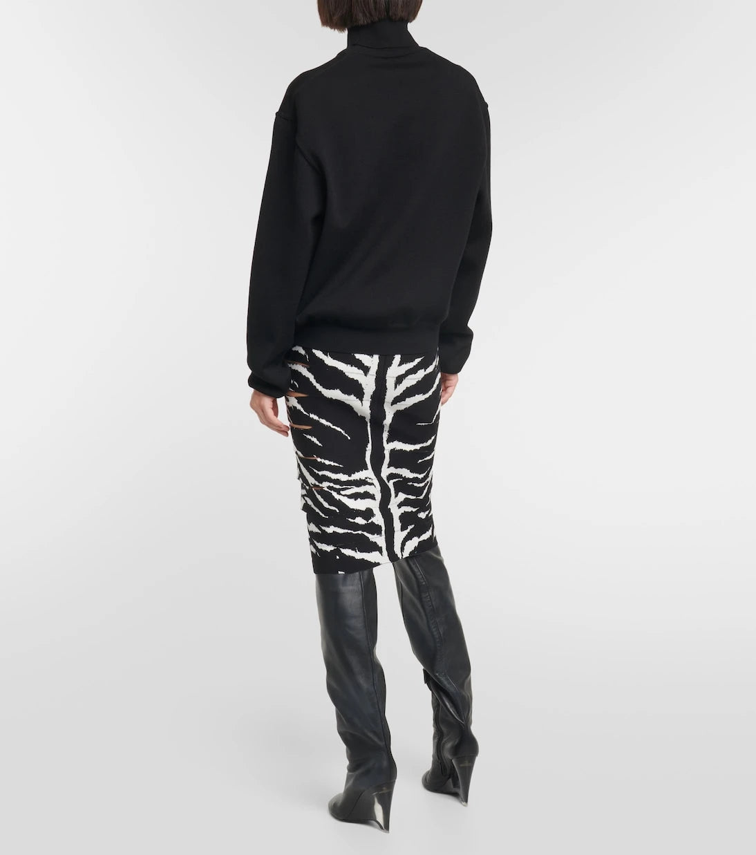 Alaïa - Wool-blend turtleneck sweater
