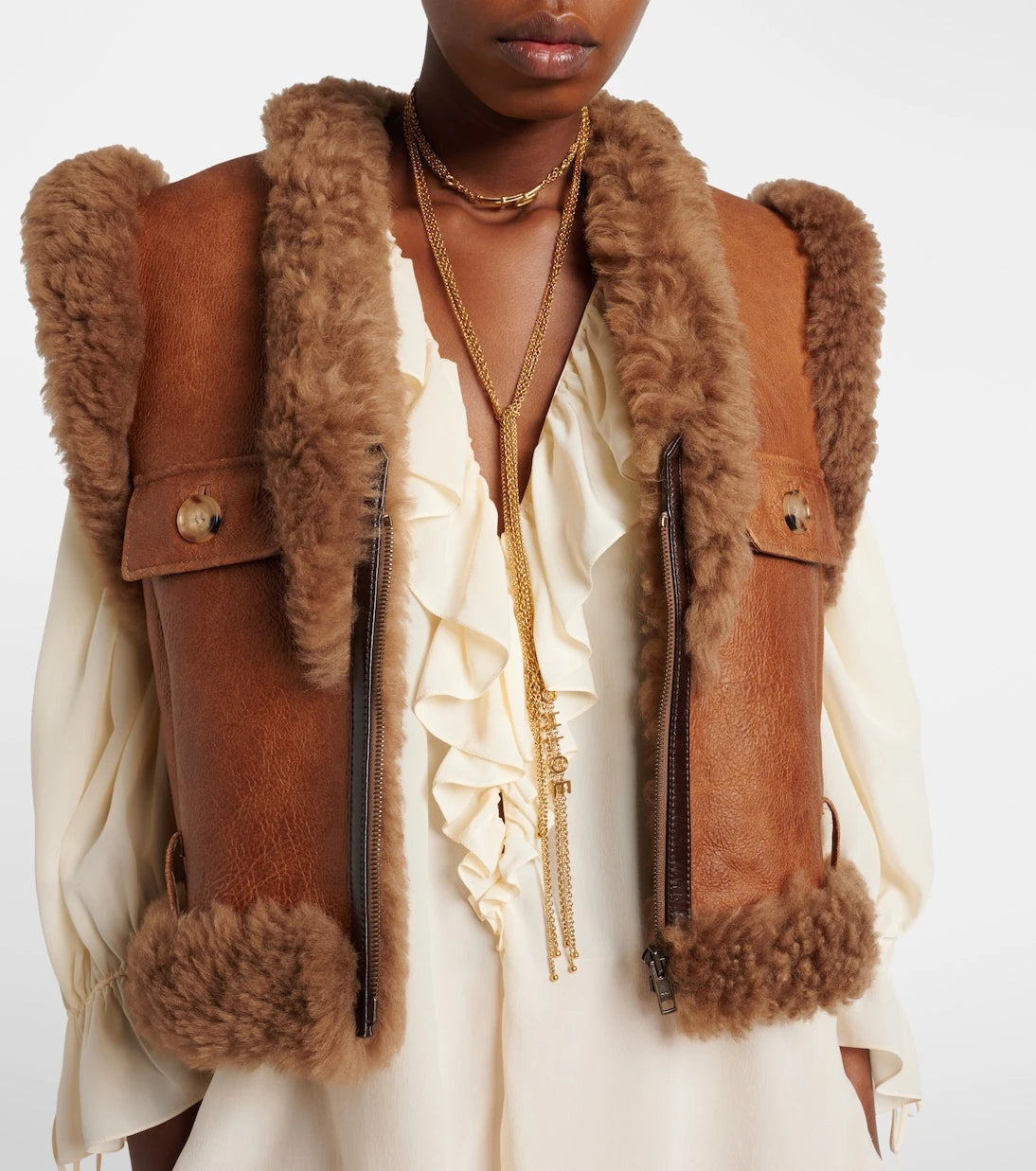Chloé - Laiton chain necklace
