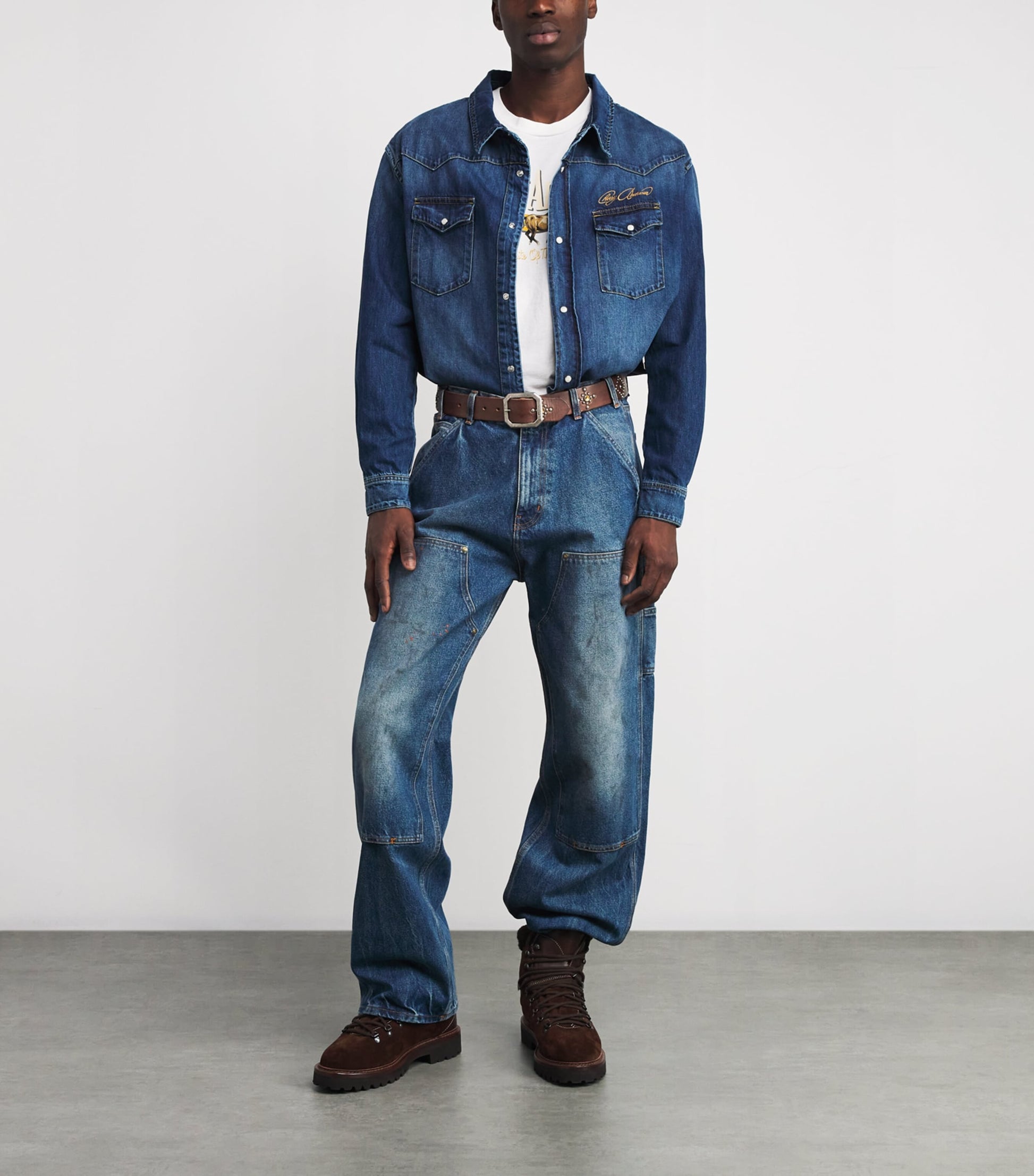 Leather Studded Santa Fe Belt