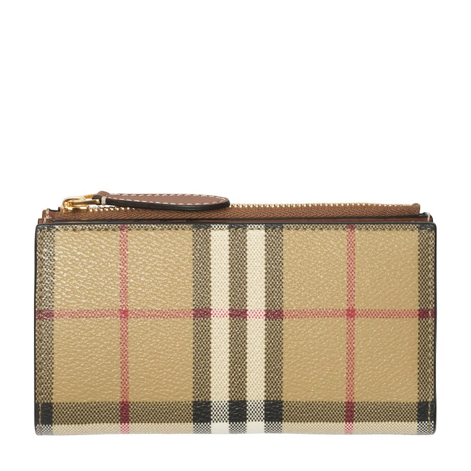 Brown Medium Check Bifold Wallet