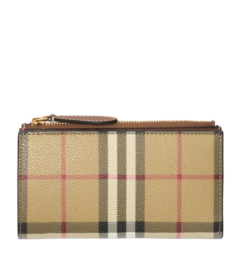 Brown Medium Check Bifold Wallet