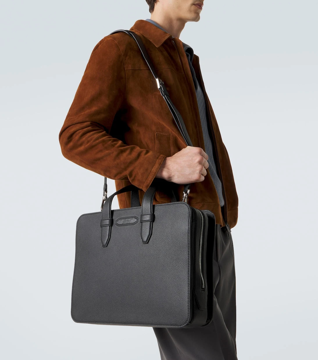 Brioni - حقيبة أعمال جلدية