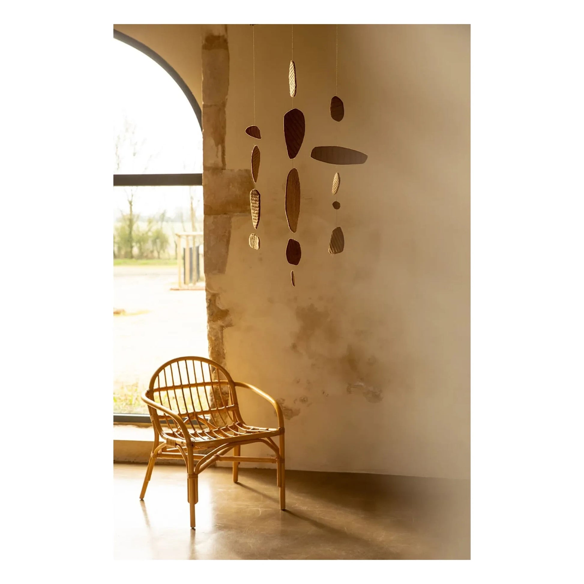 Muskhane - Cailloux quilted felt mobile | Caramel