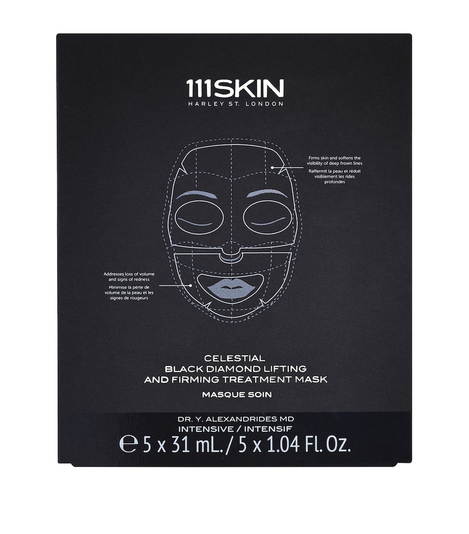 111Skin Celestial Black Diamond Lifting and Firming Treatment Mask Set (5 x 31ml)
