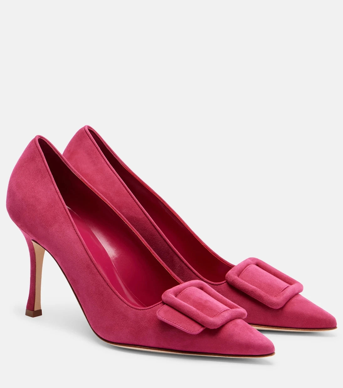 Manolo Blahnik - حذاء "ميسال" بكعب 90 من الشمواه