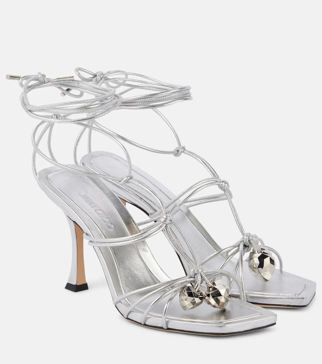 Jimmy Choo - Jemma 90 metallic leather sandals