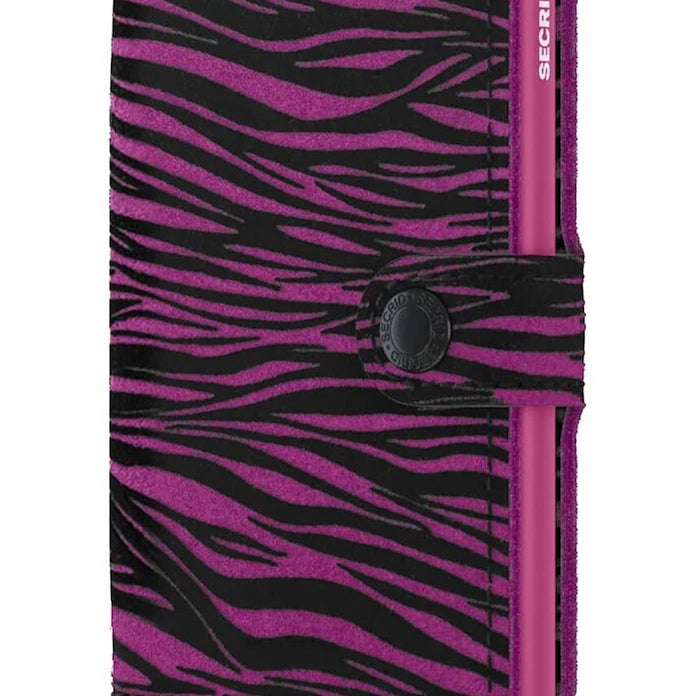 Кожен портфейл Secrid Miniwallet Zebra Fuchsia