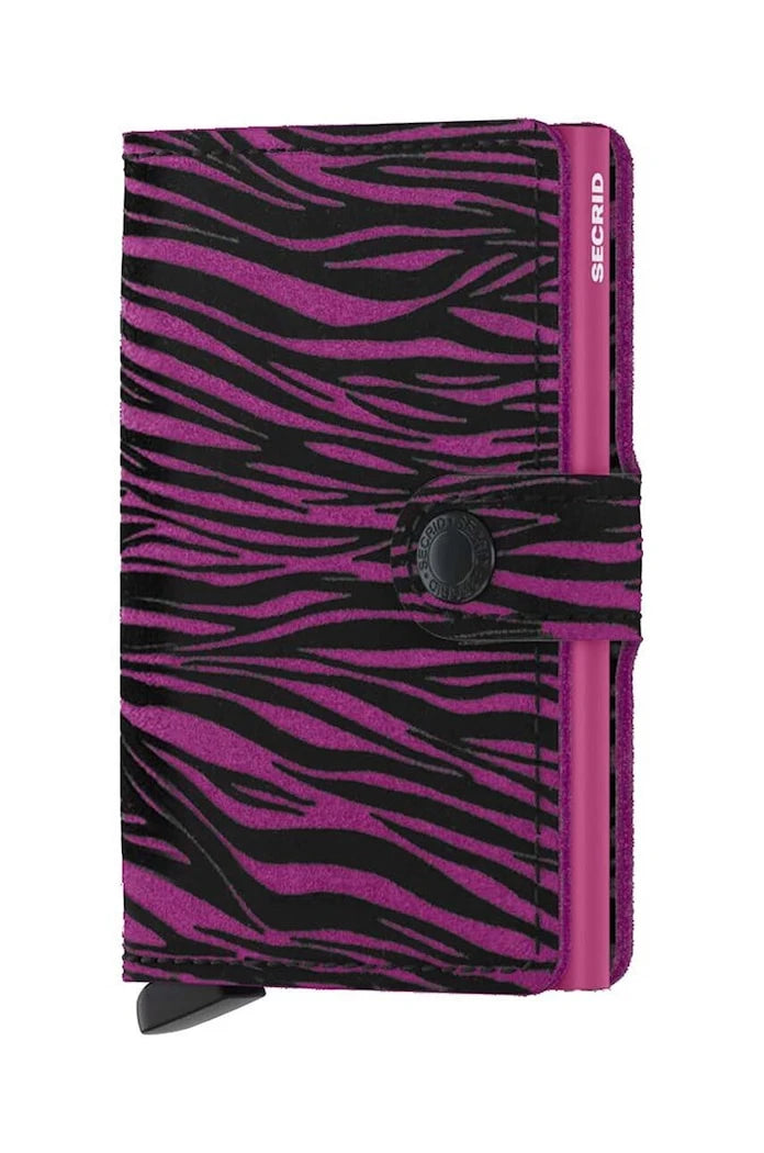 Кожен портфейл Secrid Miniwallet Zebra Fuchsia
