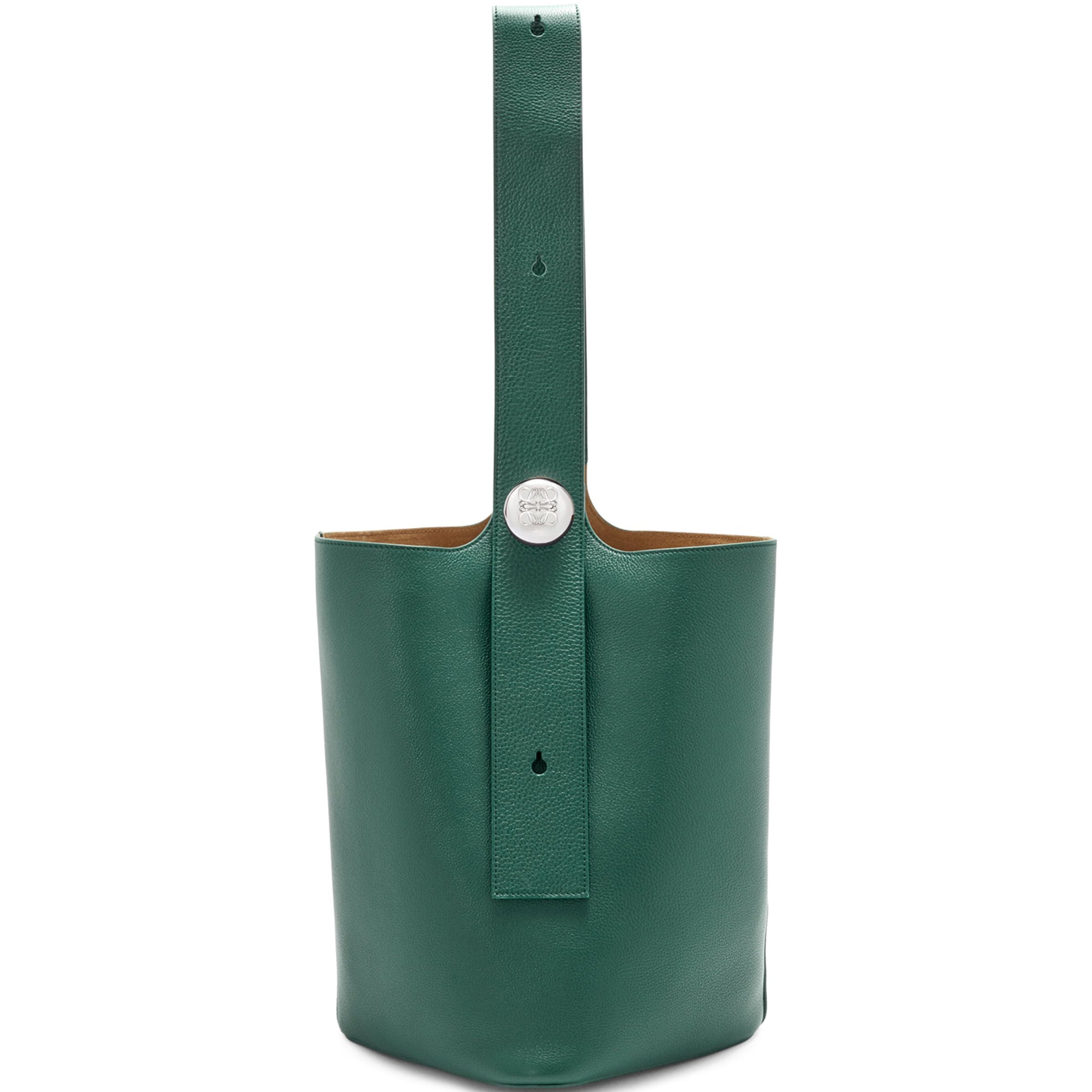 LOEWE Large Leather Pebble Bucket Bag