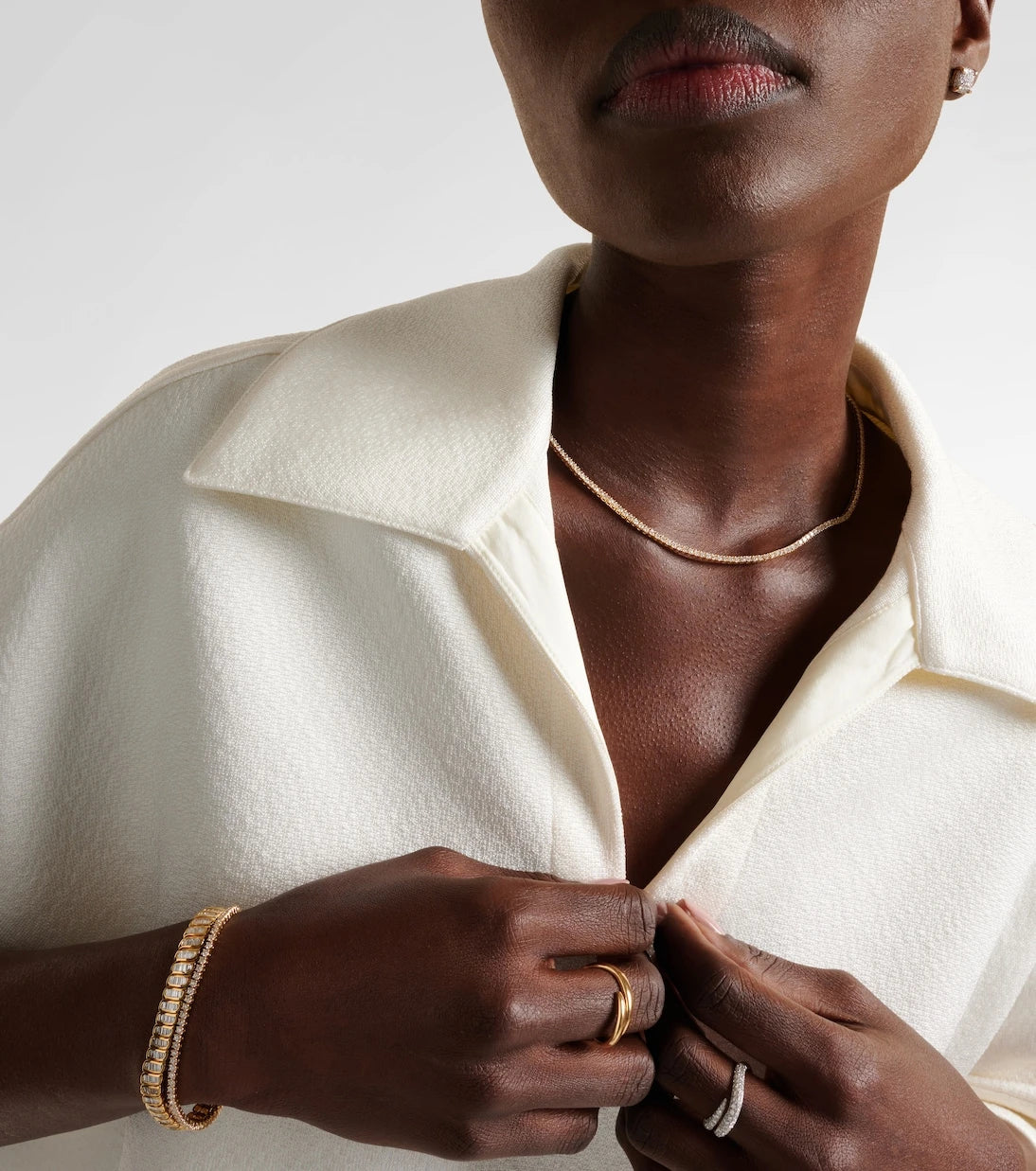 Anita Ko - Hepburn 18kt gold choker with diamonds