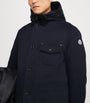 Moncler Blue Double-Layered Hooded Arras Jacket