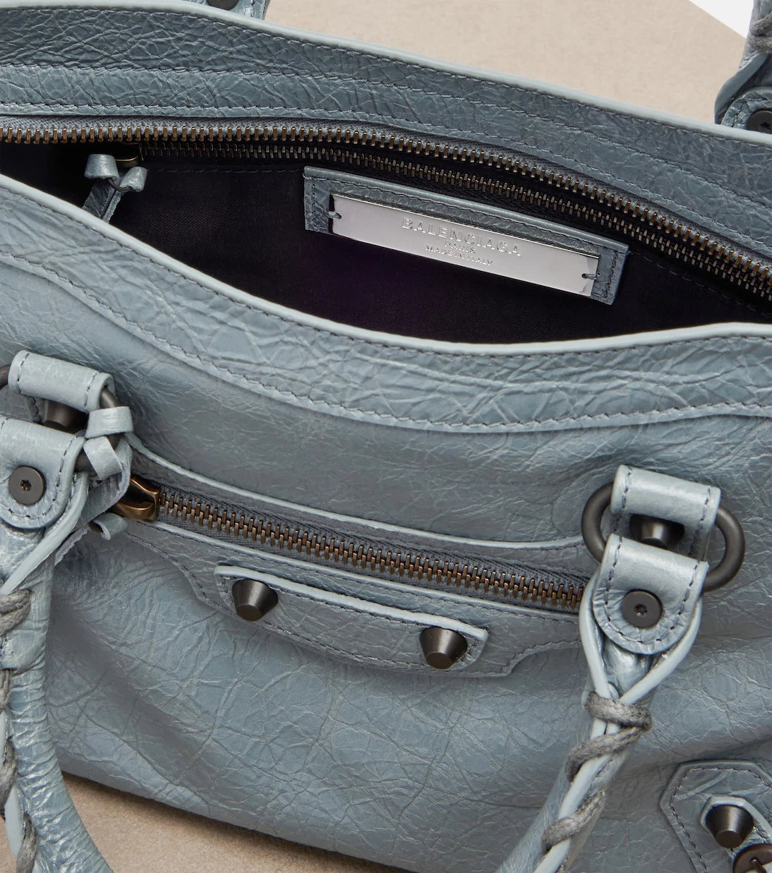 Balenciaga - Le City Small leather top-handle bag