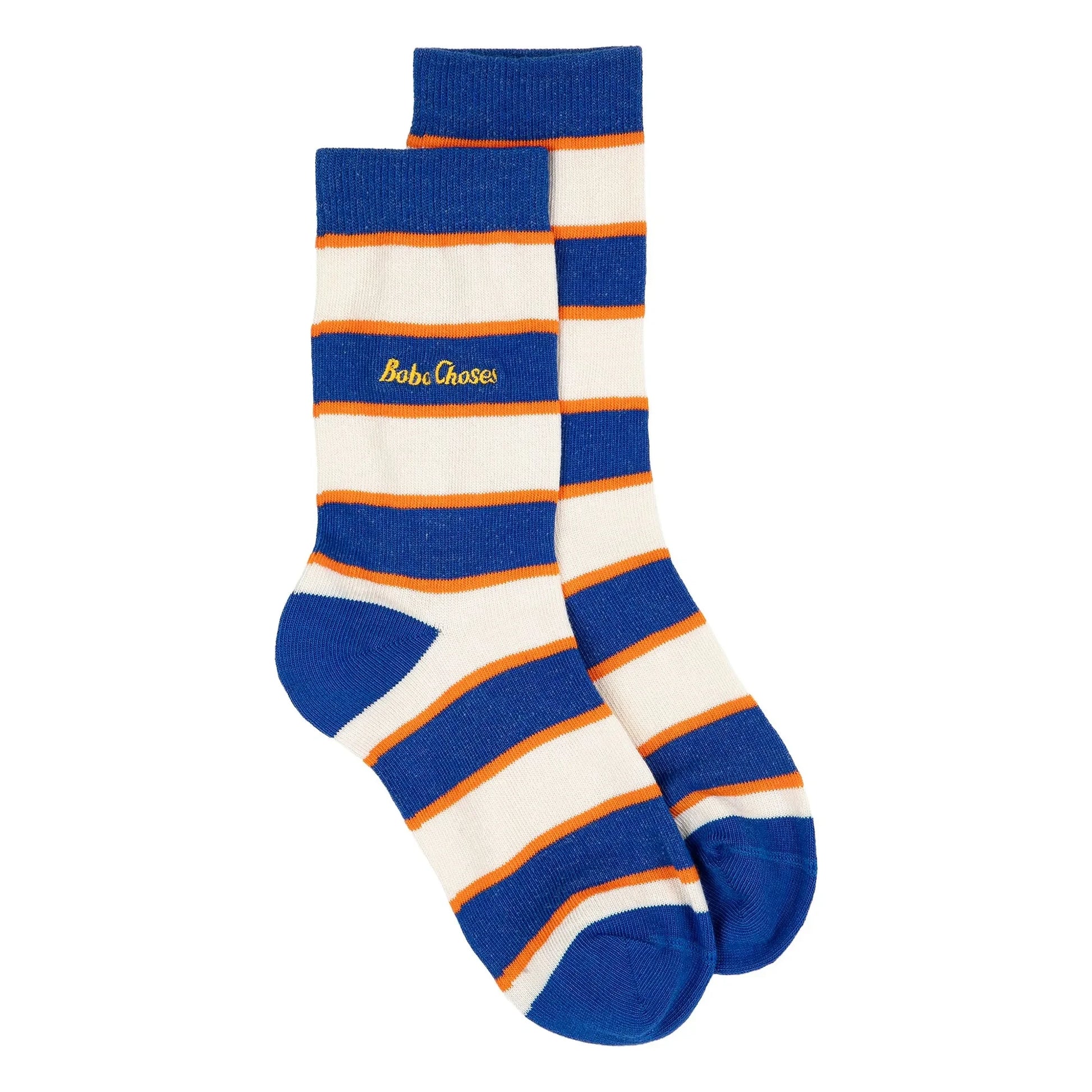 Bobo Choses - Striped Organic Cotton Top Socks | Blue