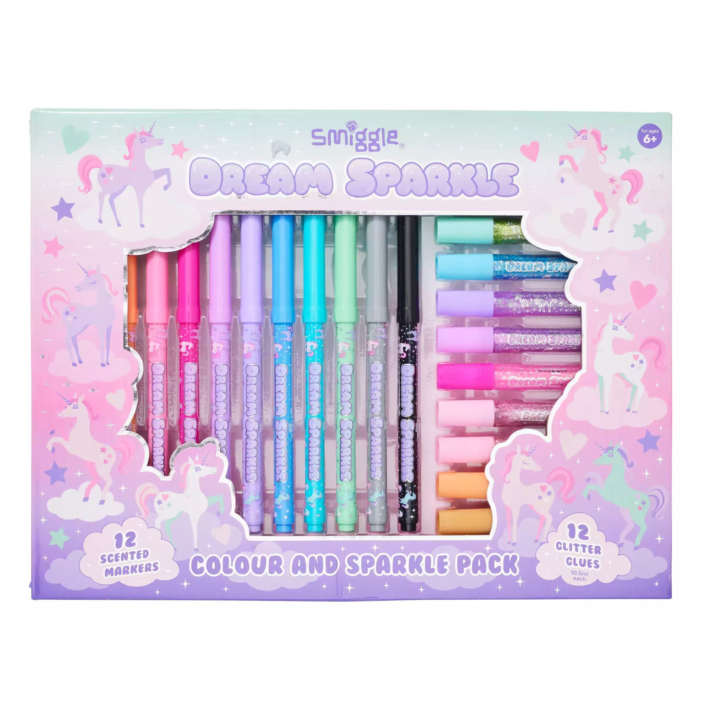 Smiggle - Dream Sparkle Colours and Sparkles Stationery Set