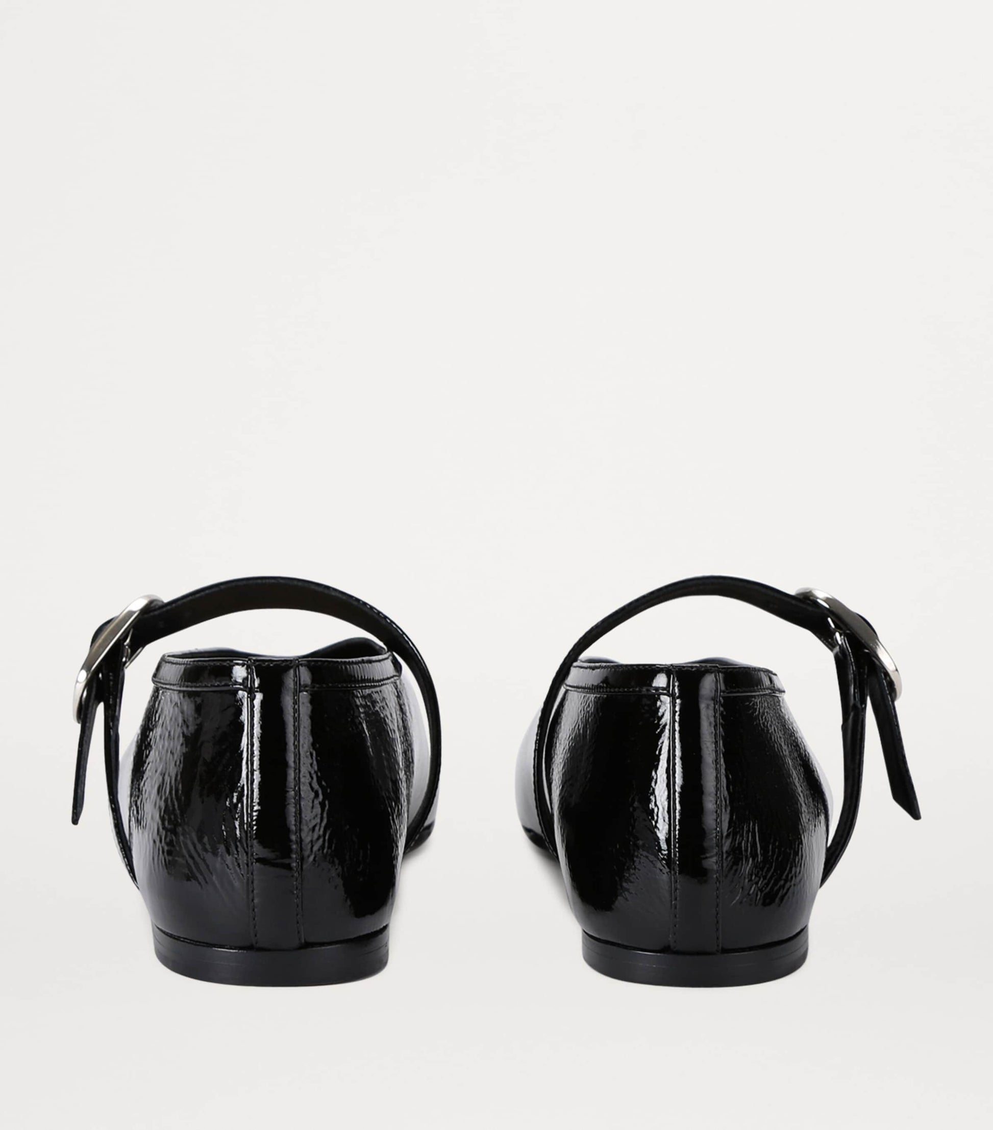 Patent Leather Stella Flats BLACK