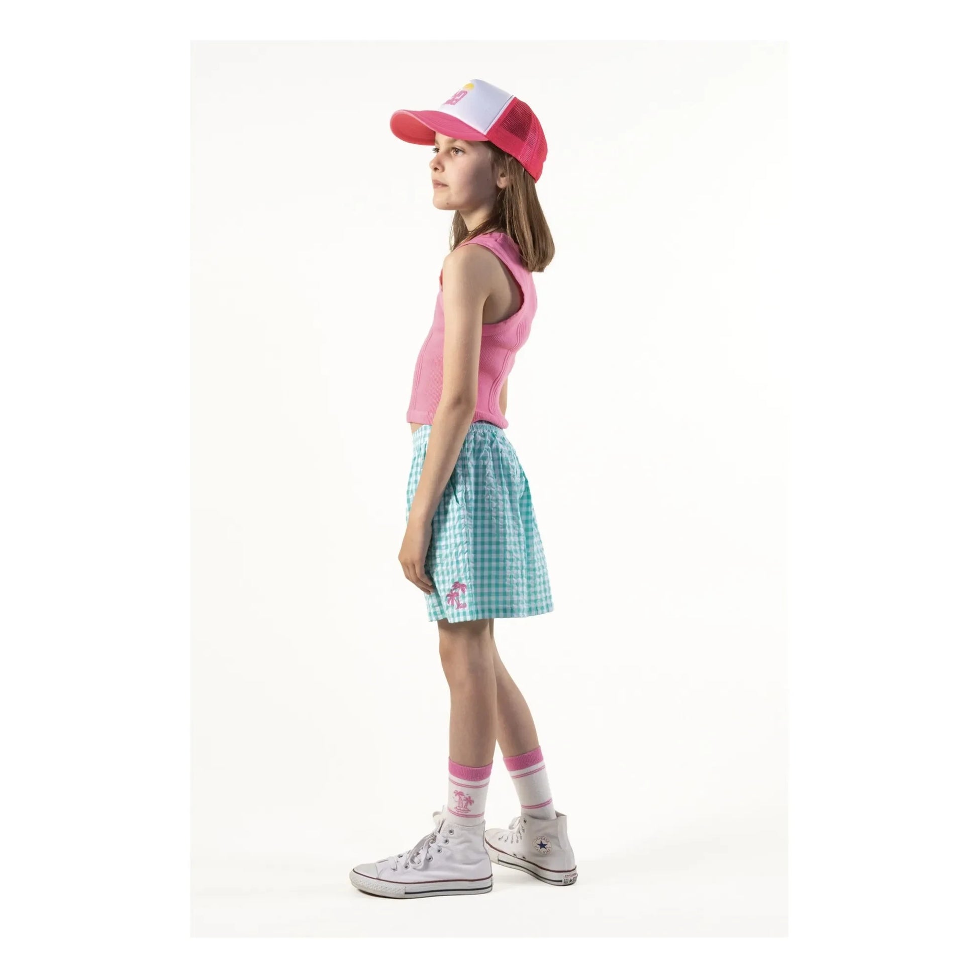 Sunchild - Tomas Vichy shorts | Turquoise