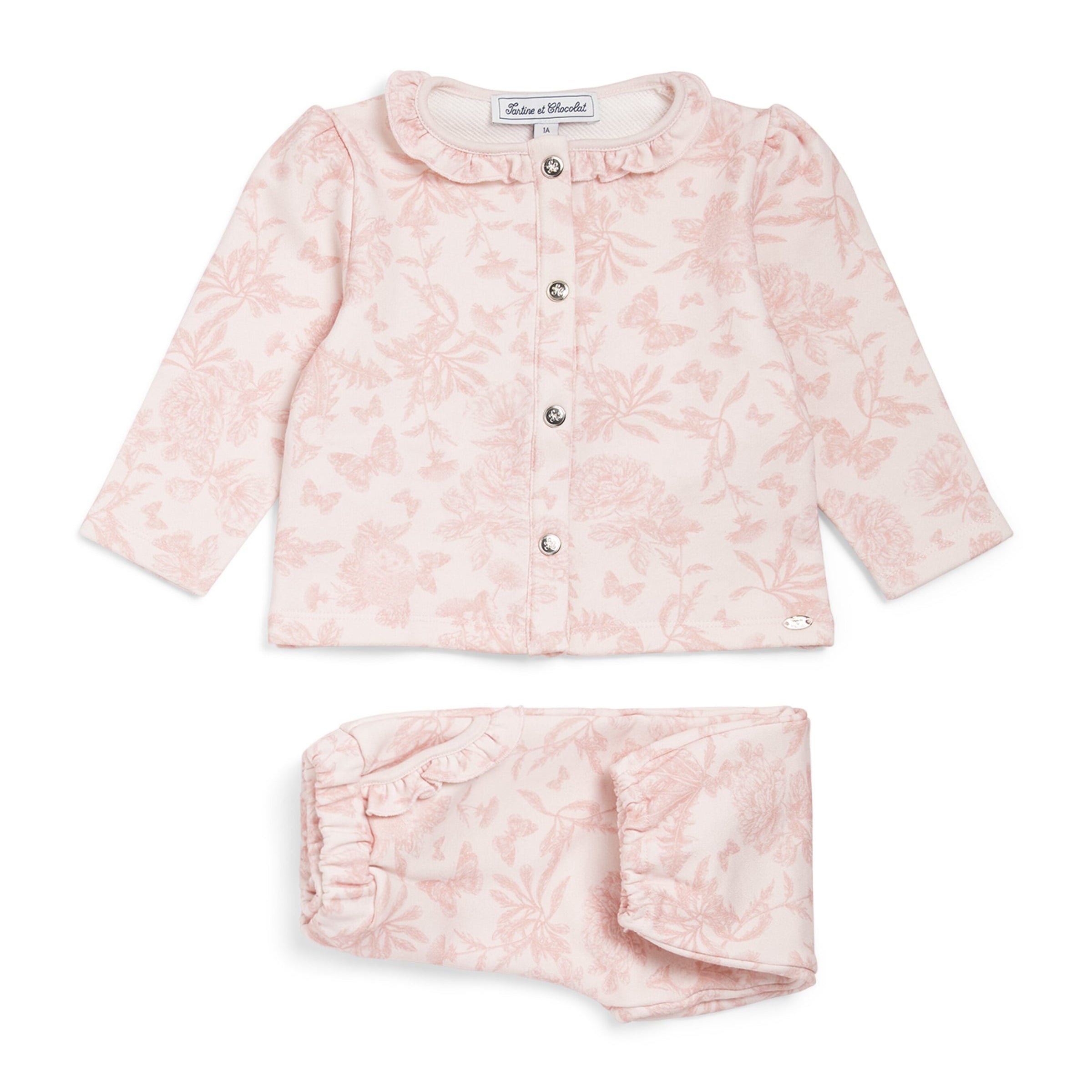Tartine et Chocolat Cotton Toile de Jouy Top and Trousers Set (3 Months-4 Years)