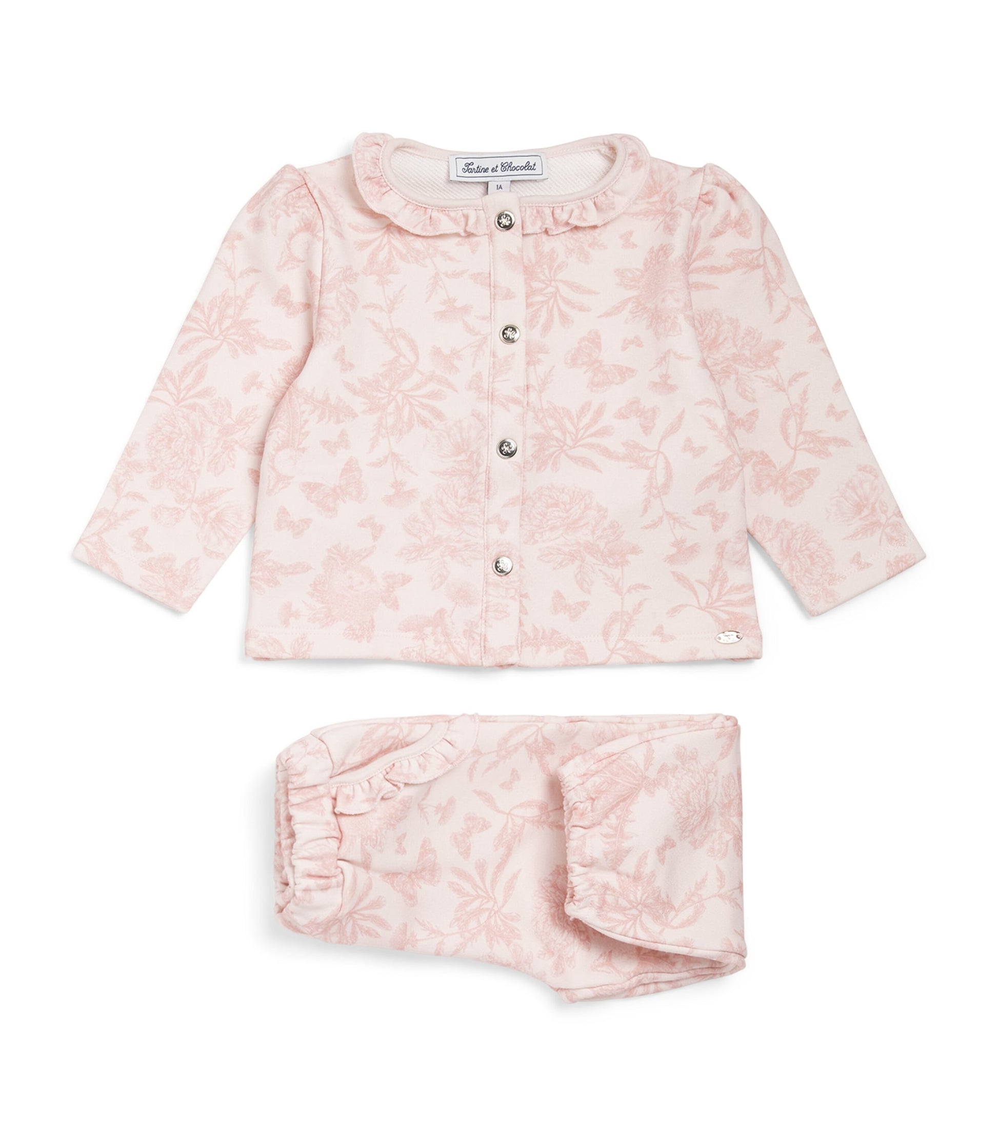 Tartine et Chocolat Cotton Toile de Jouy Top and Trousers Set (3 Months-4 Years)