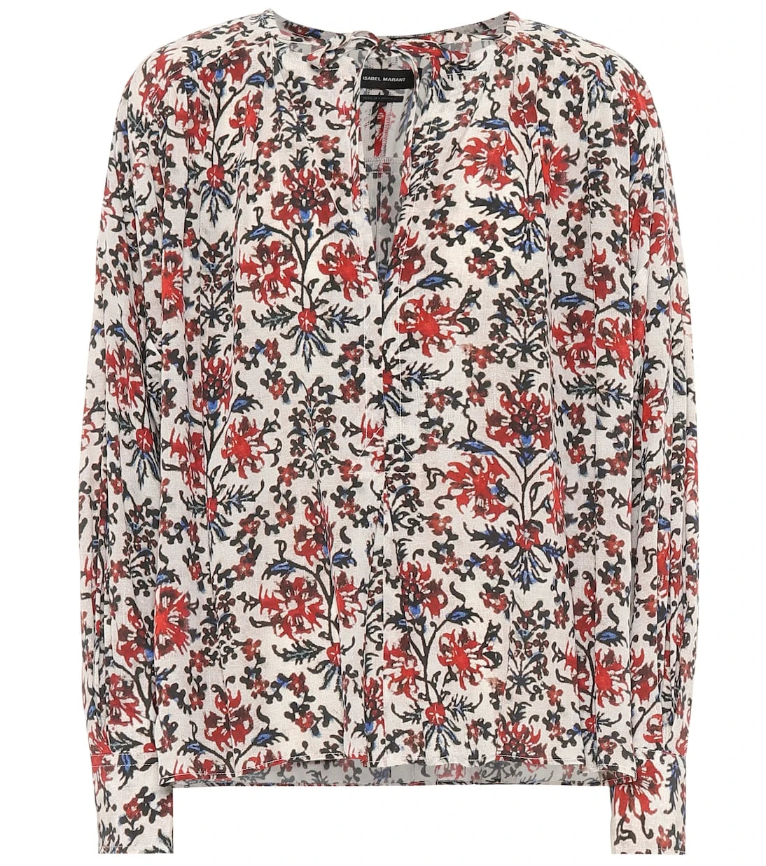 Isabel Marant - Amba floral stretch-silk blouse