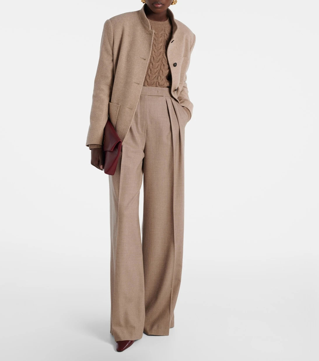Max Mara - Cashmere-blend wide-leg pants