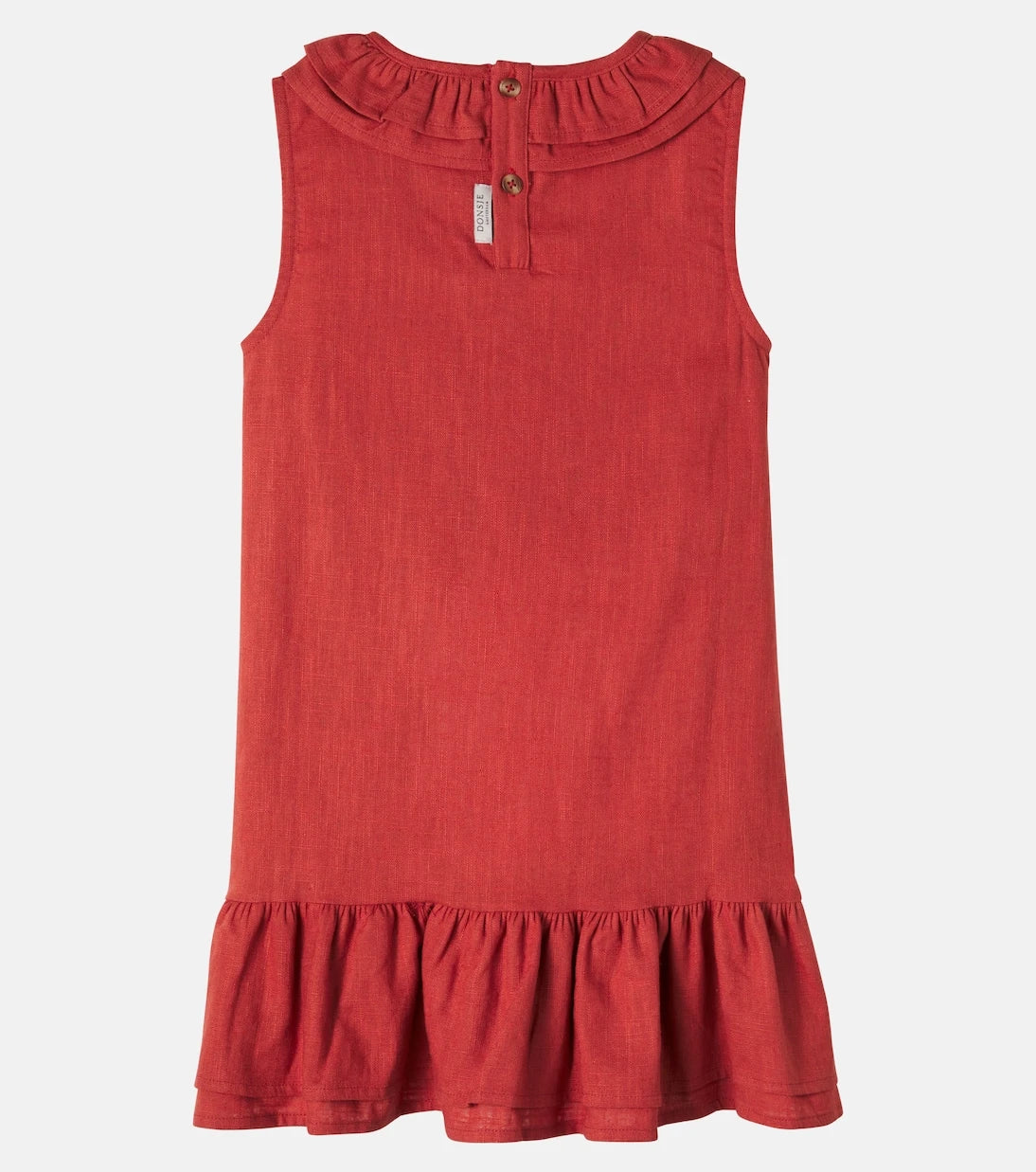 Donsje - Michelle ruffled linen and cotton dress