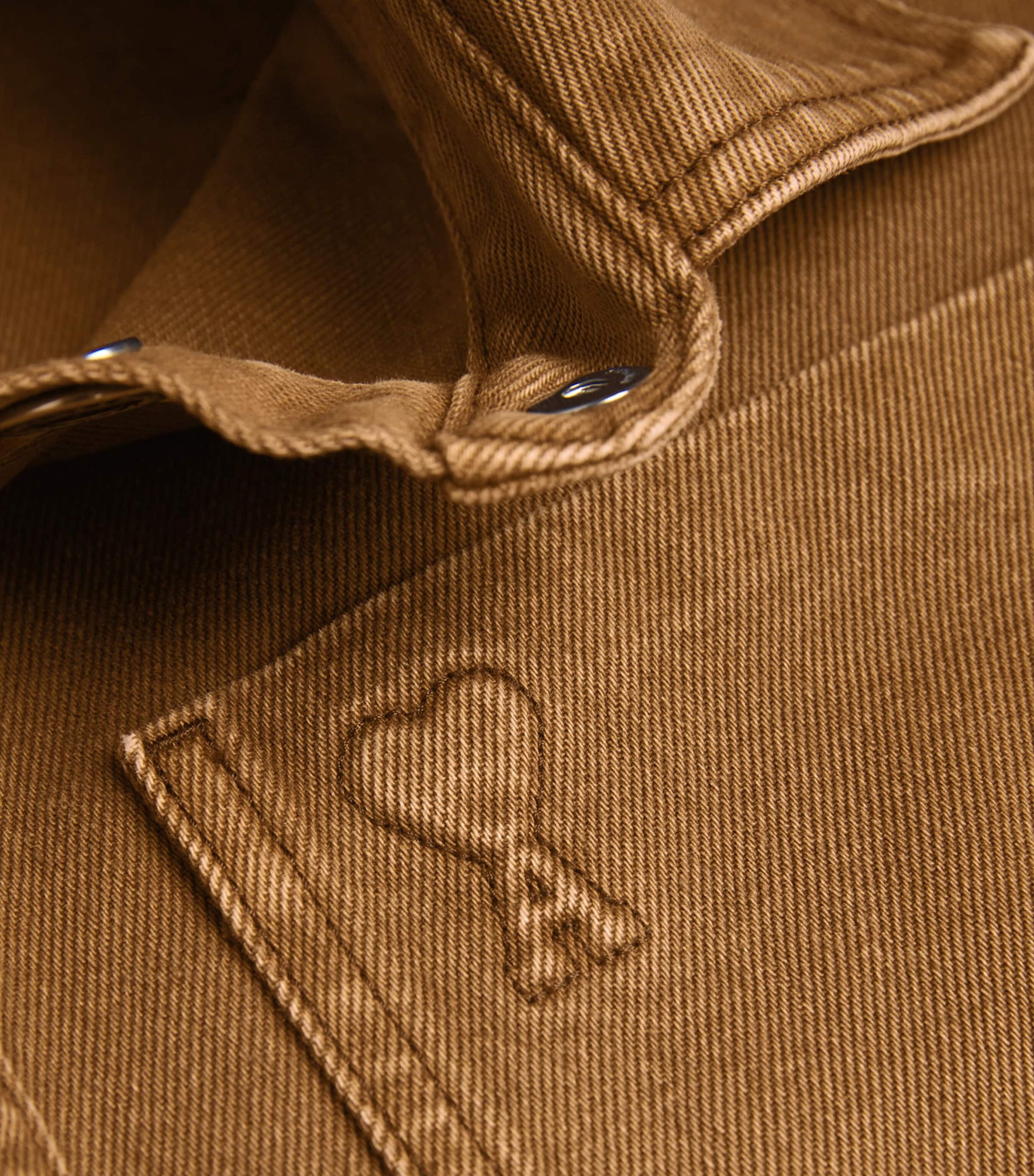 Brown Cotton Ami de Coeur Overshirt