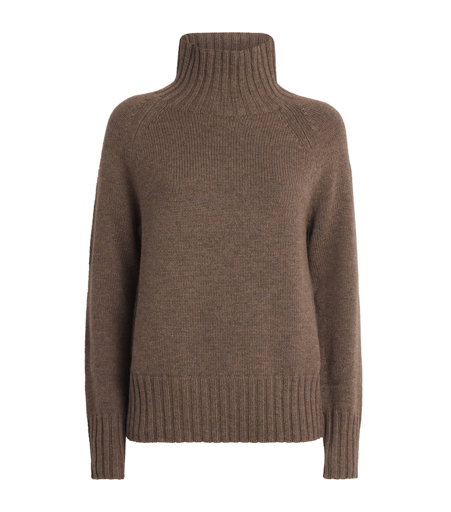 Max Mara Beige Wool-Cashmere Sweater
