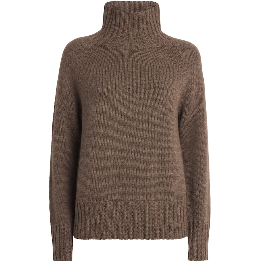 Max Mara Beige Wool-Cashmere Sweater