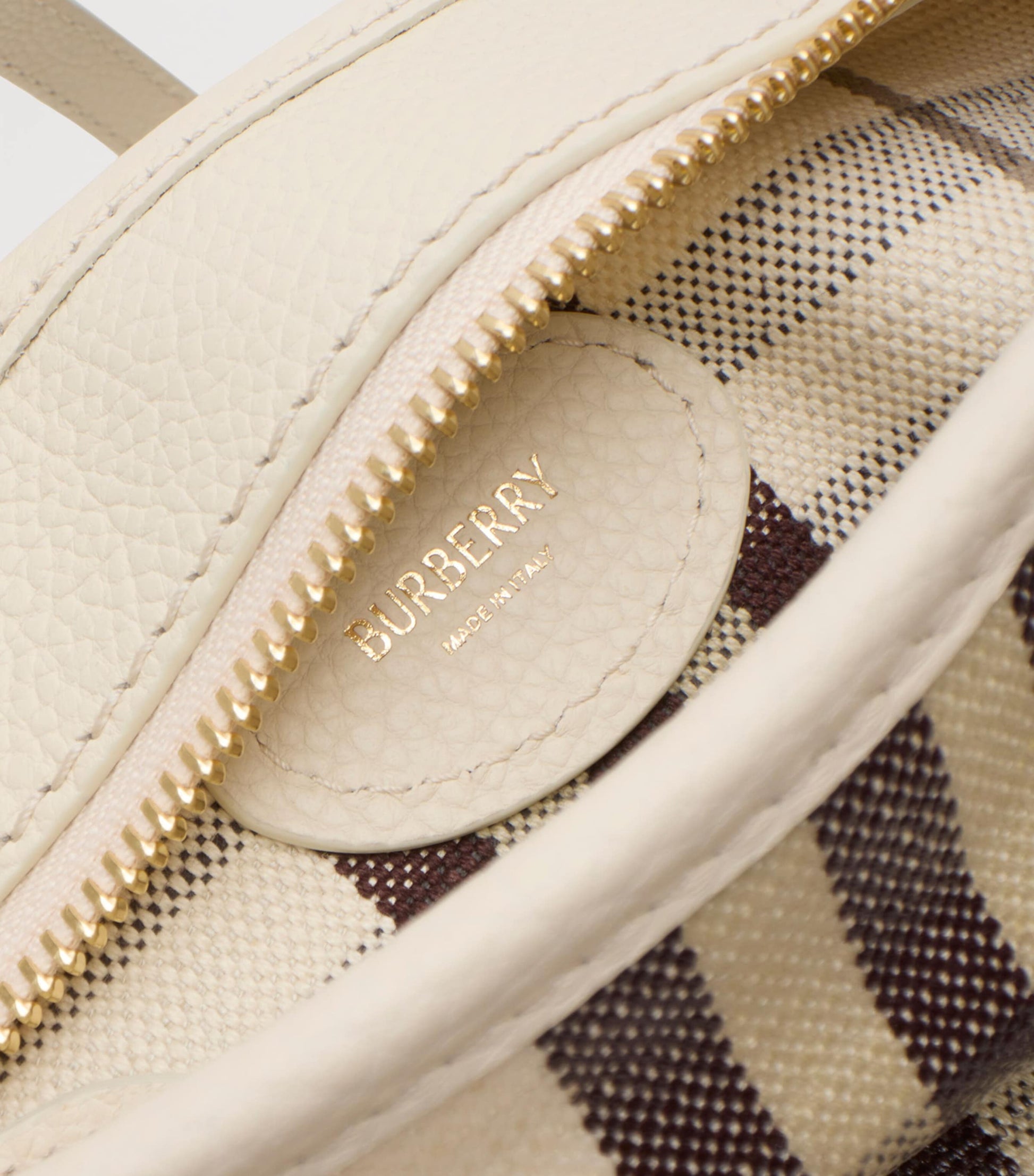 Burberry Small Canvas Highlands Shoulder Bag