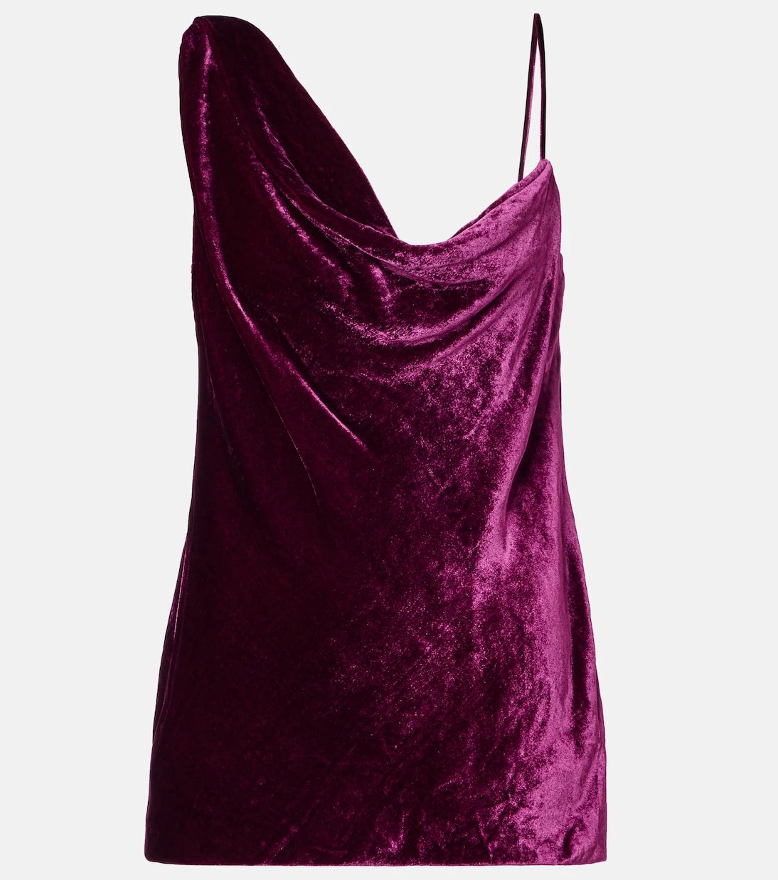 Dries Van Noten - Draped velvet top