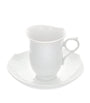 Meissen Wave Relief Coffee Cup and Saucer