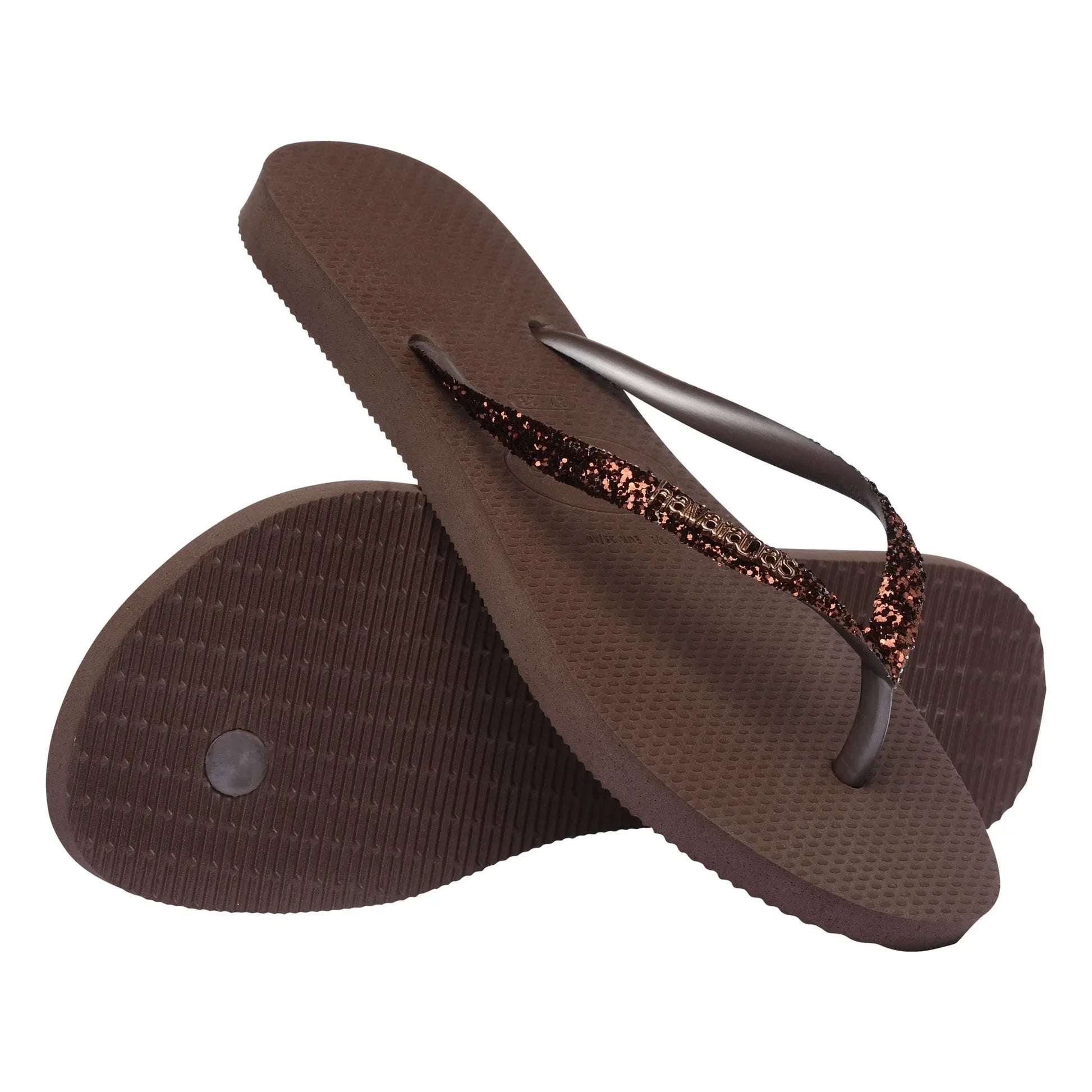 Havaianas - Slim Glitter flip-flops | Chocolate