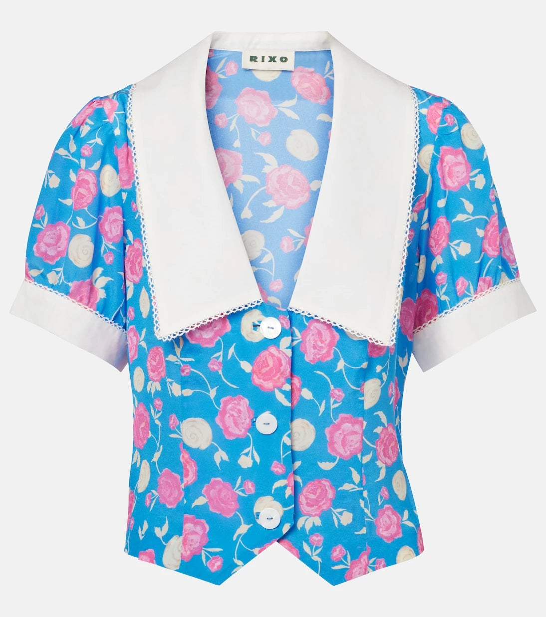 Rixo - Zinia floral silk blouse