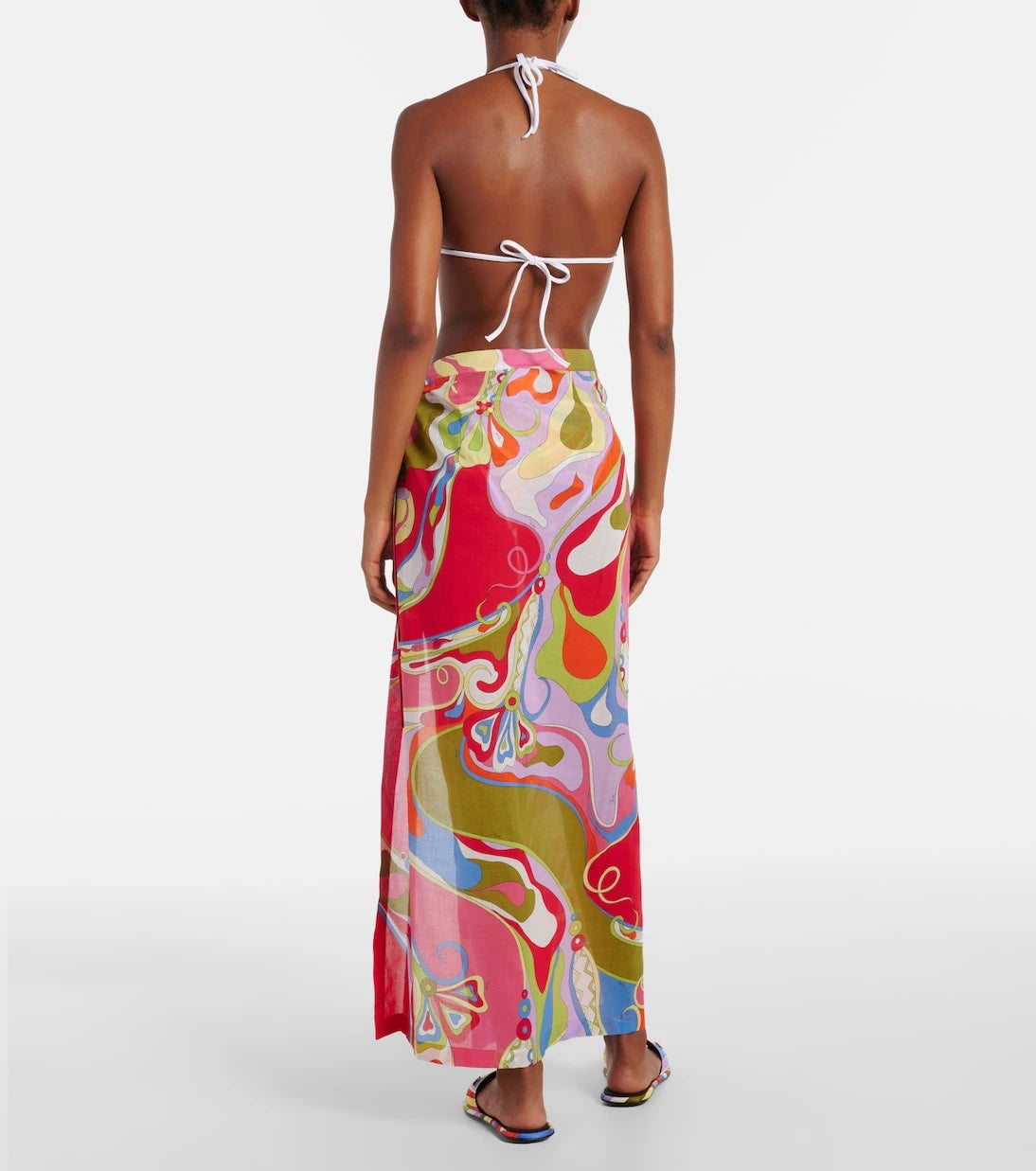 Pucci - Orchidee cotton muslin beach cover-up