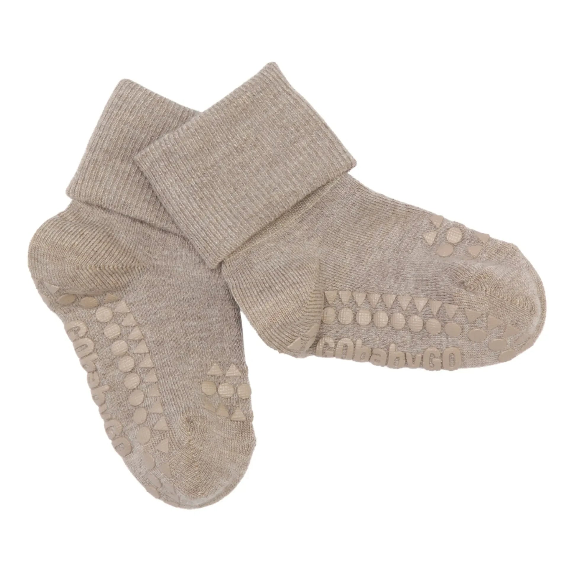 GOBABYGO - Anti-slip Bamboo Socks | Beige