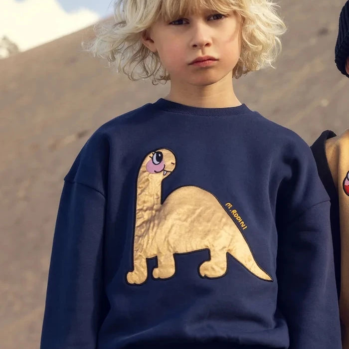 Детски памучен суичър Mini Rodini Dino