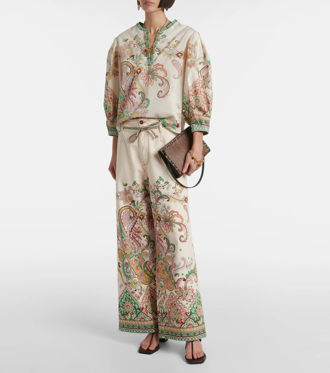 Etro - Printed cotton top