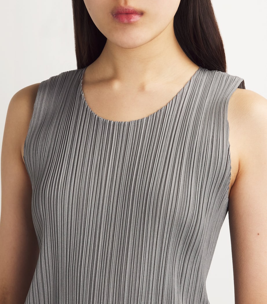 Grey Basics Sleeveless Top