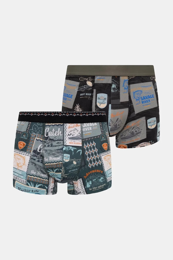 Medicine erkek pamuklu elastan boxer 2'li paket