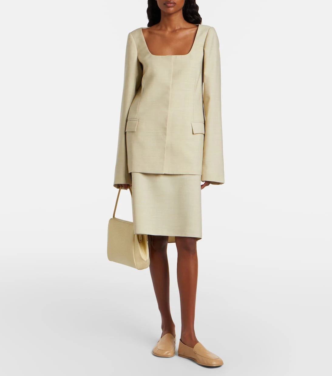 Calvin Klein Collection - Tina Small snake-effect leather shoulder bag