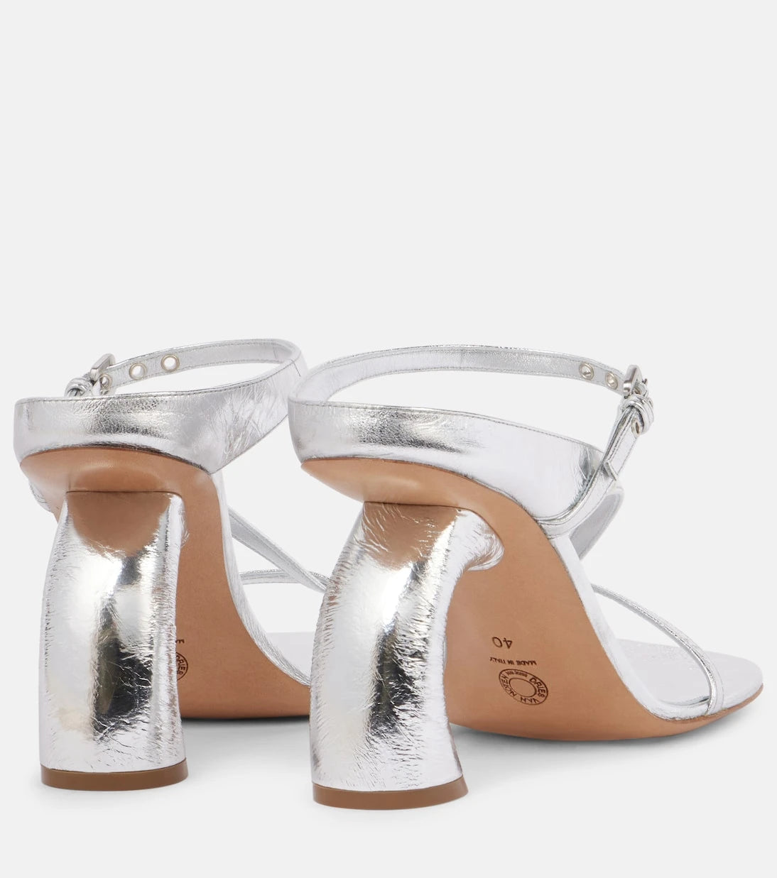 Dries Van Noten - Metallic patent leather mules