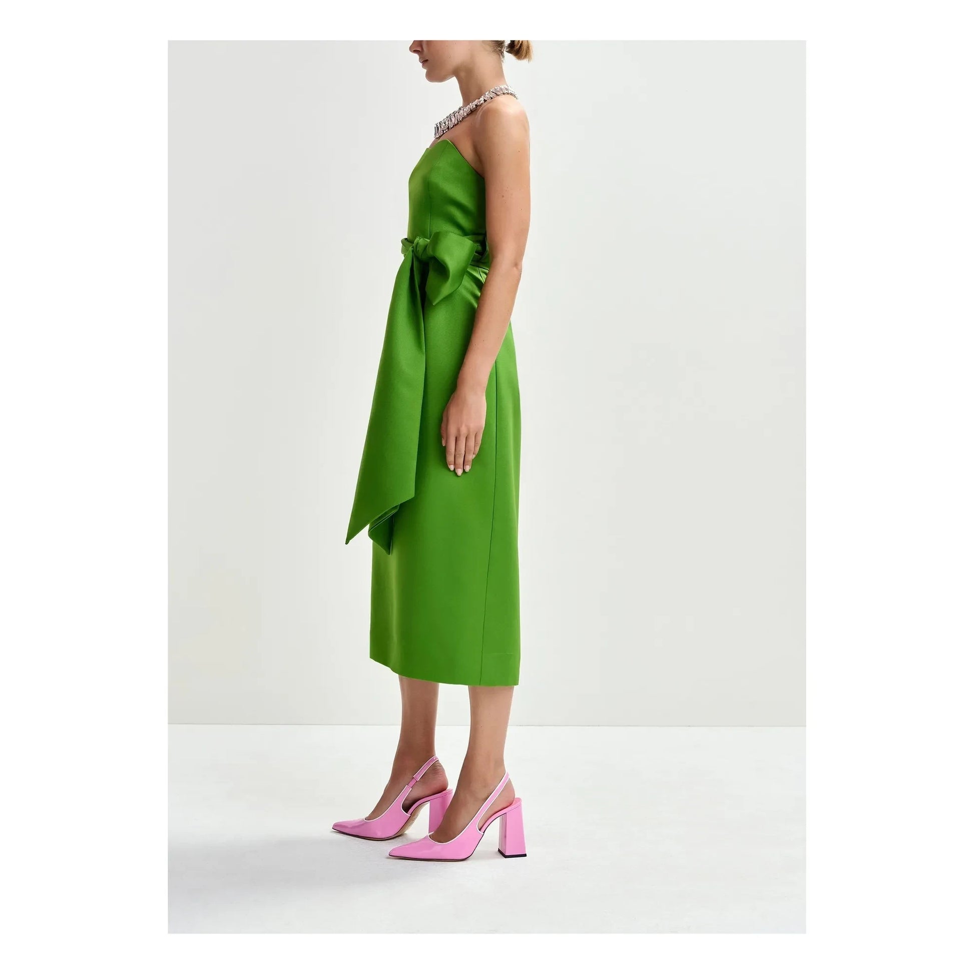 Essentiel Antwerp - Juror strapless dress | Green