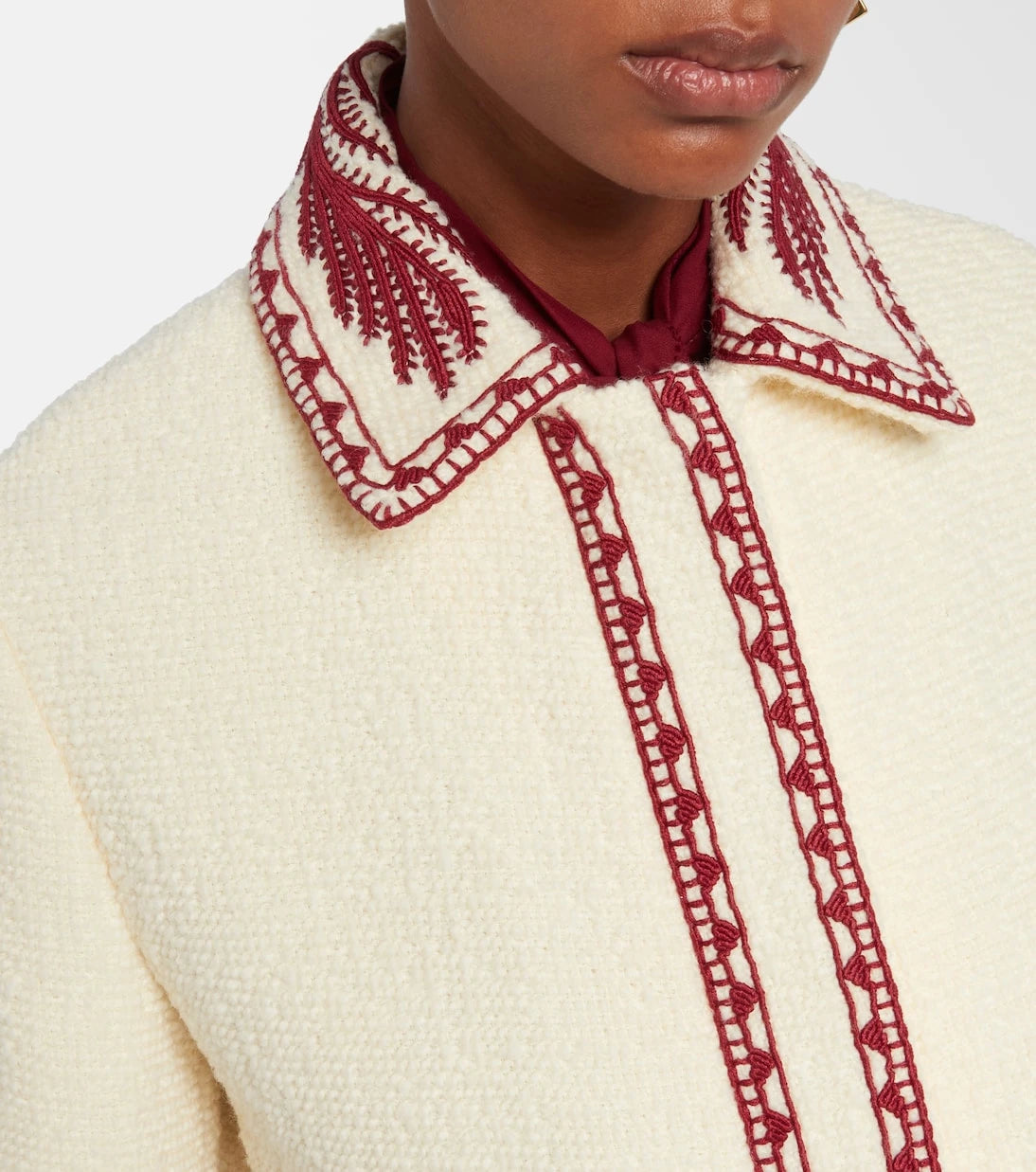 Etro - Embroidered wool bouclé jacket