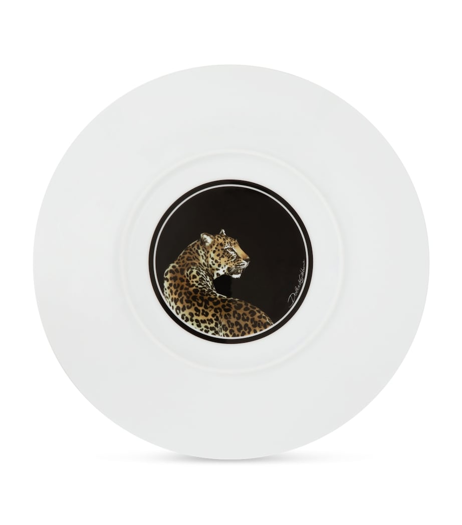 Dolce & Gabbana Casa Porcelain Leopard Charger Plate (31cm)