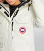 Canada Goose White Down-Filled Expedition Hooded Parka