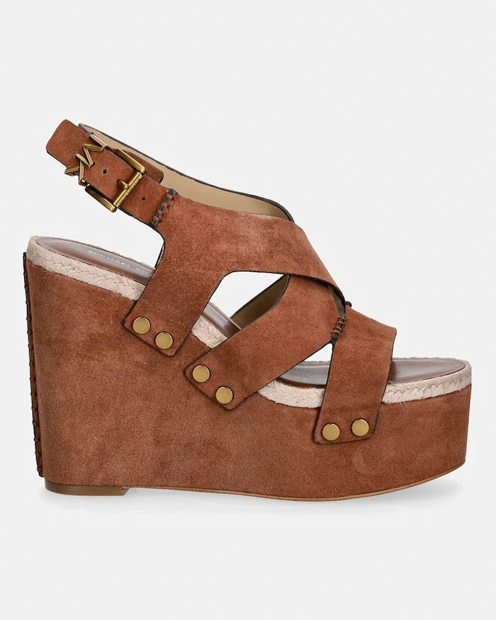 MICHAEL Michael Kors Raven Wedge Sandal Süet Sandalet
